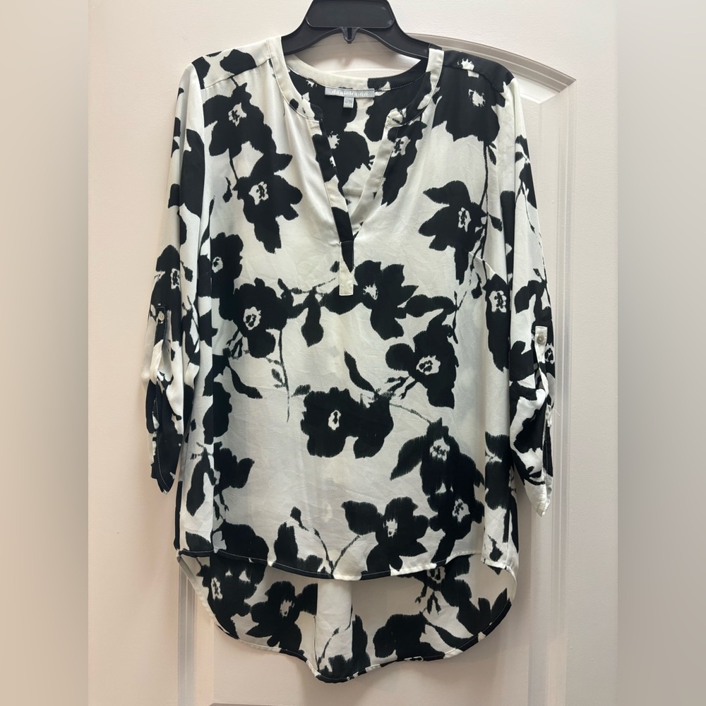 Daniel Rainn Monochrome Patterned Top
